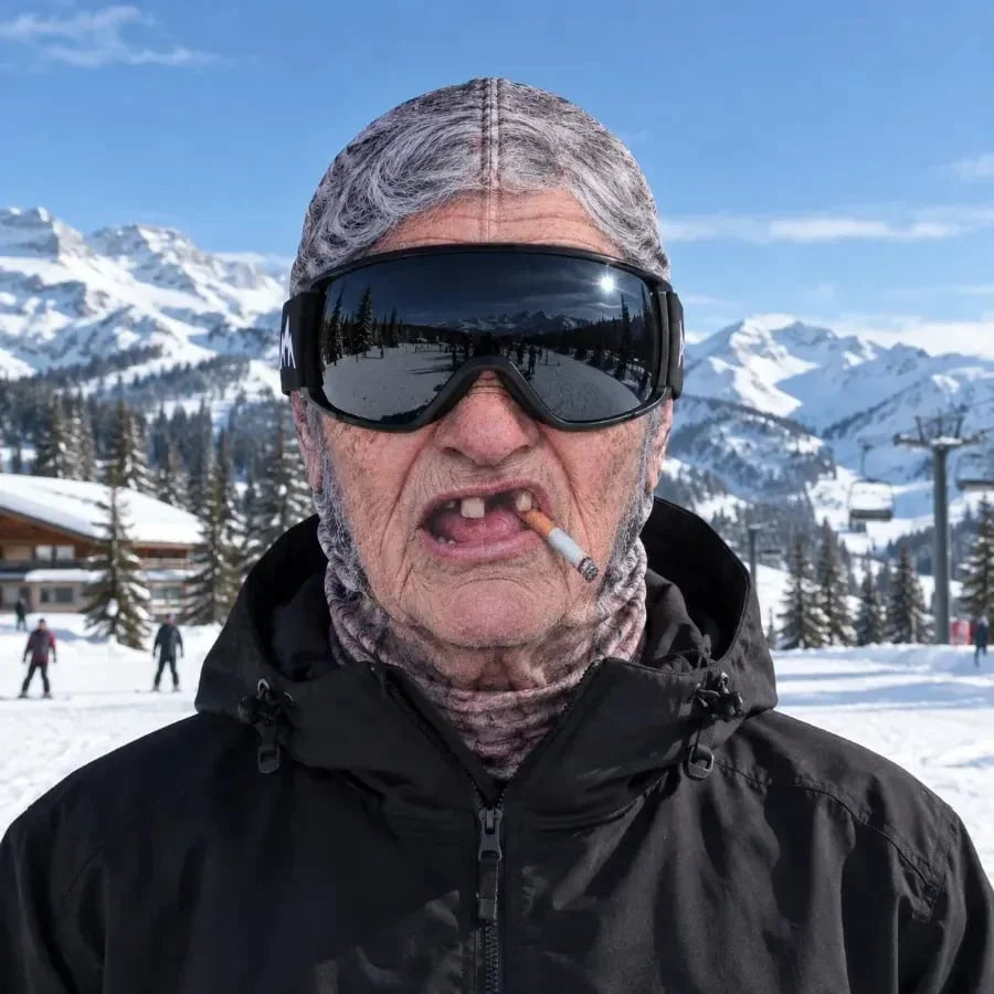 Ski Balaclava Stretch Knit Face Graphic Helmet Fit