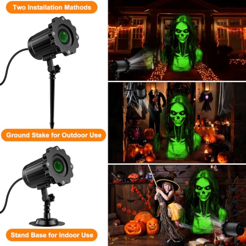 Skull Projector Moving 3D 270Β° Rotation Weather-Resistant