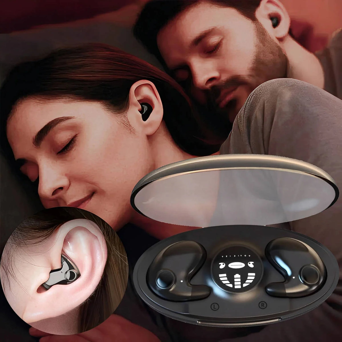 Sleep Earbuds Ultra-Thin Noise-Isolating 24-Hour Battery