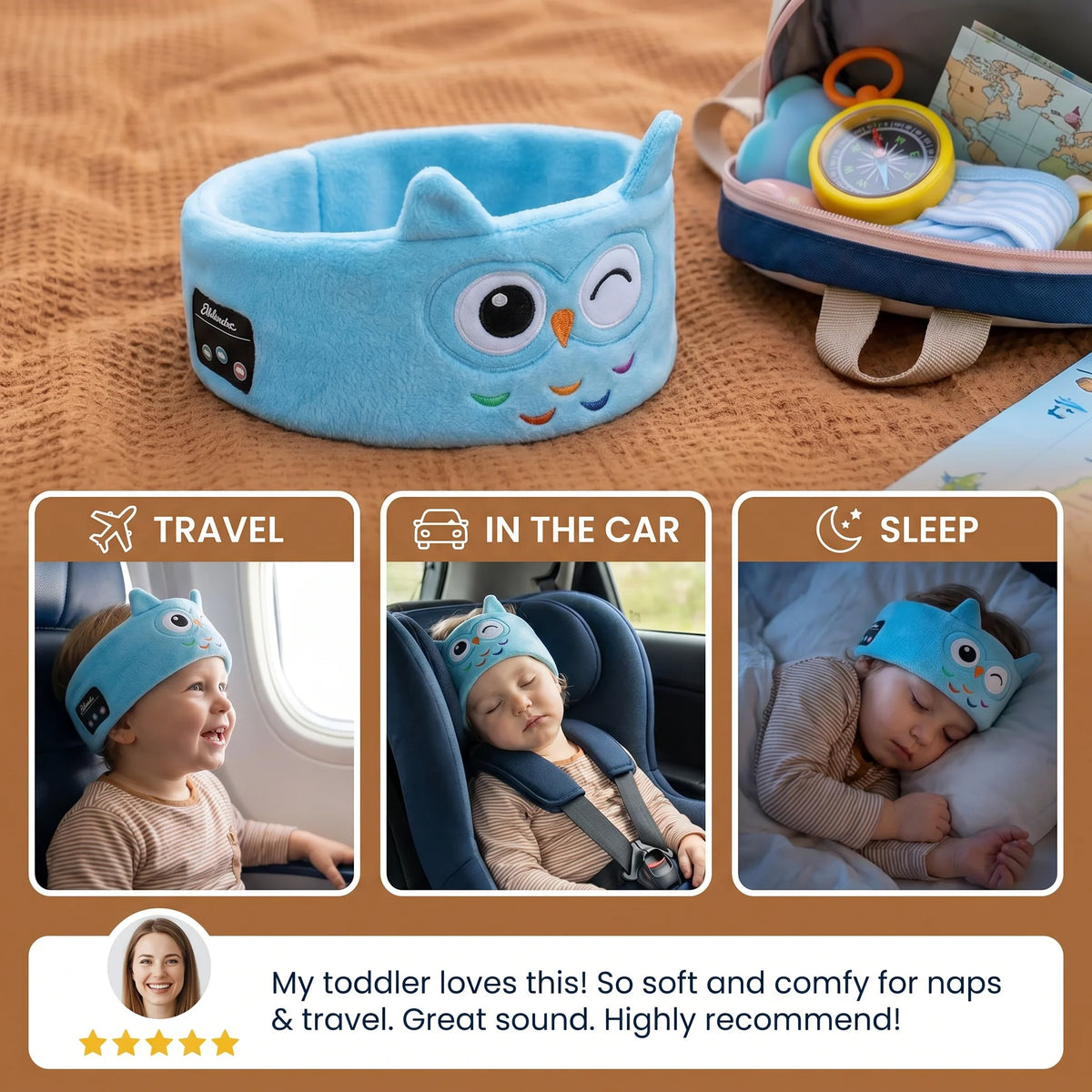 Sleep Headband Wireless Bluetooth Speakers Soft Breathable Fabric