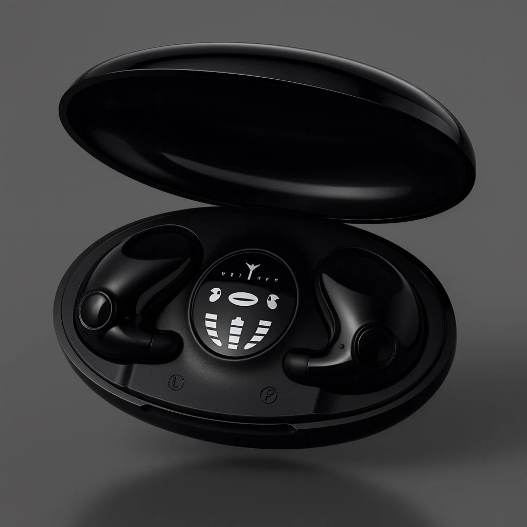 Sleep Headphones Ultra-Flat In-Ear Bluetooth Charging Case Included