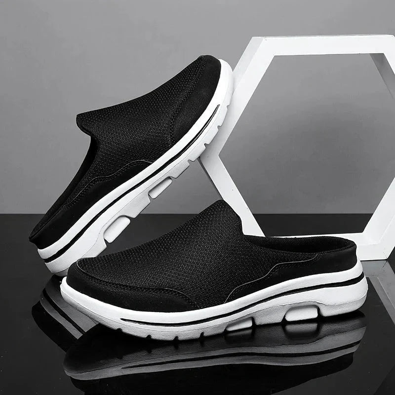 Slippers Breathable Mesh Cushioned Non-Slip Sole