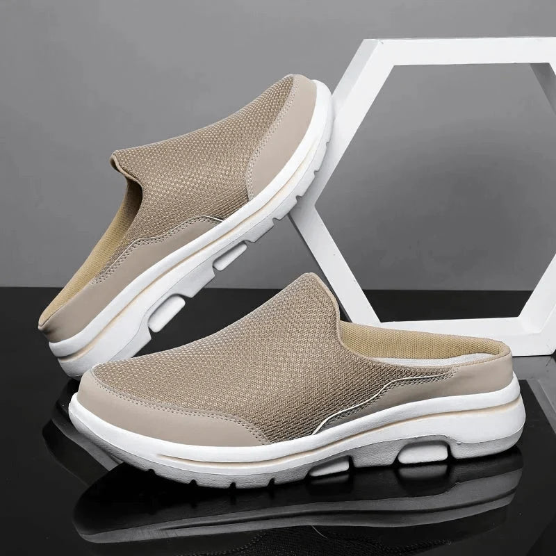 Slippers Breathable Mesh Cushioned Non-Slip Sole