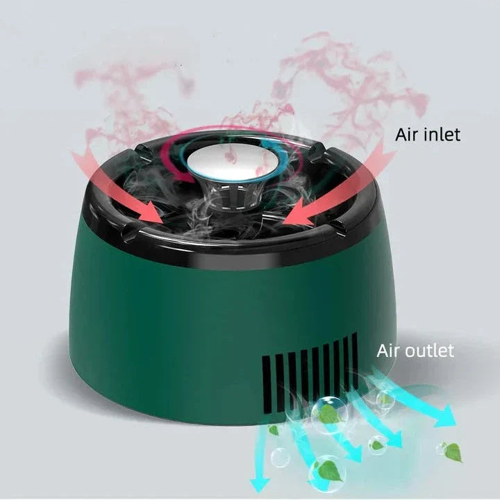 Smokeless Ashtray Rechargeable 5-Hour Activated Carbon Filter
