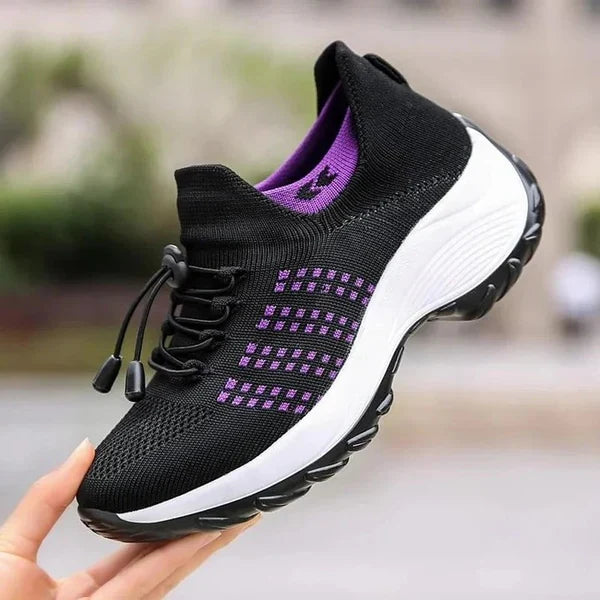 Sneakers Ergonomic Arch Support Shock-Absorbing Sole Breathable Mesh