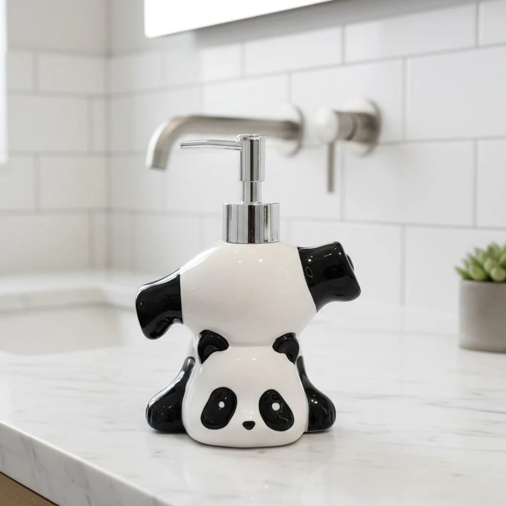 Soap Dispenser Panda-Shaped Ceramicβΰ°¨ΰ±