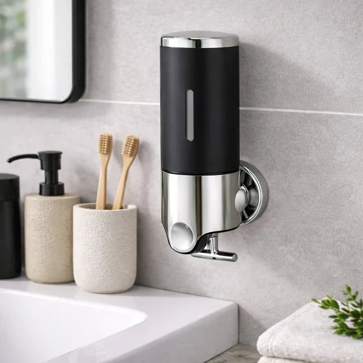 Soap Dispenser Wall-Mounted Push-Lever Fill-Level Window