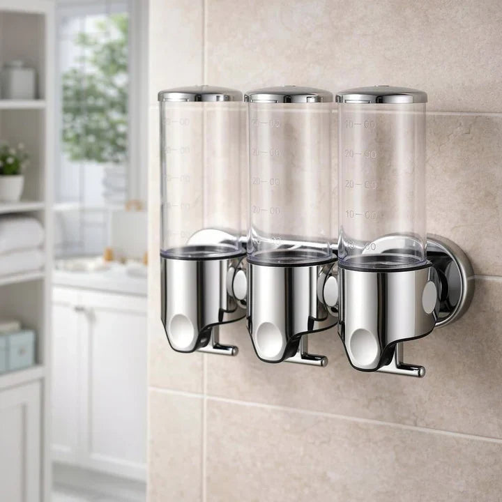 Soap Dispenser Wall-Mounted Push-Lever Fill-Level Window
