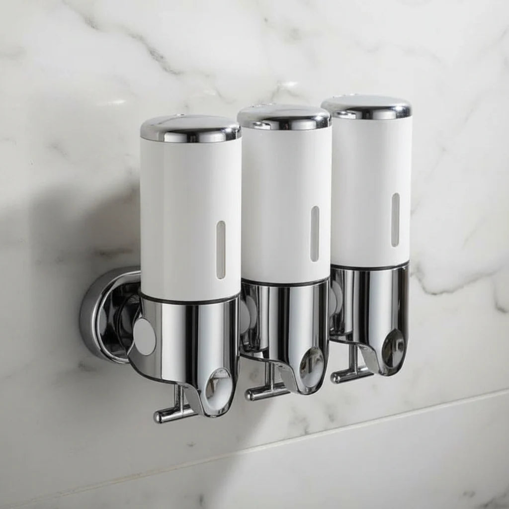 Soap Dispenser Wall-Mounted Stainless Steel Space-Saving