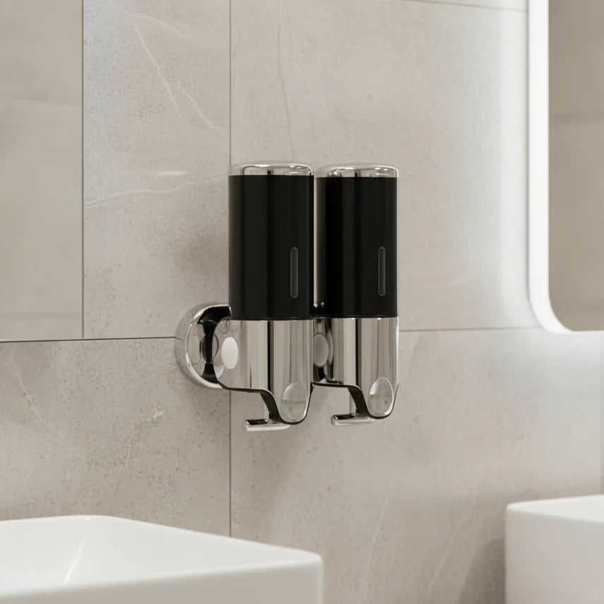 Soap Dispenser Wall-Mounted Stainless Steel Space-Saving