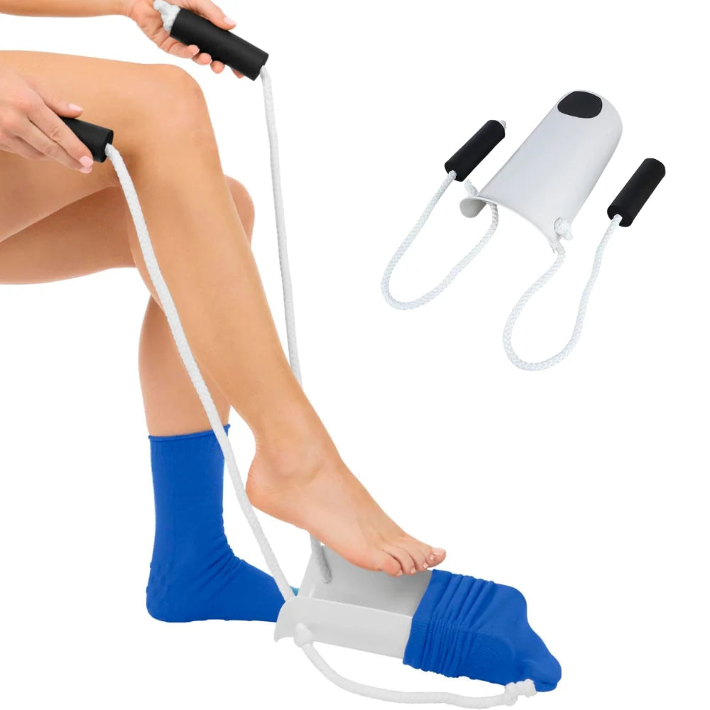 Sock Aid Extended Reach Ergonomic Handle Foam Grip