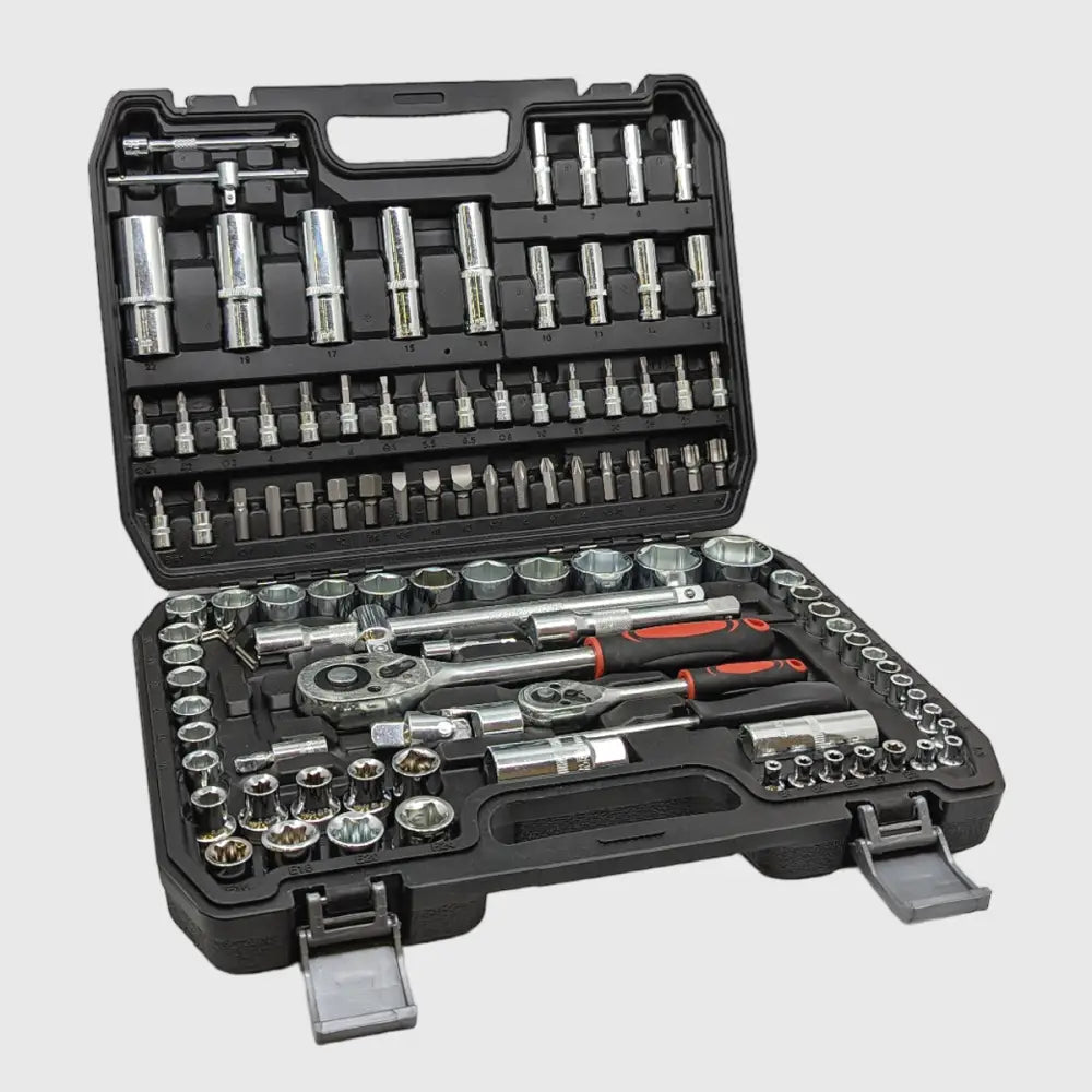 Socket Set 108-Piece Chrome-Vanadium Dual Ratchets