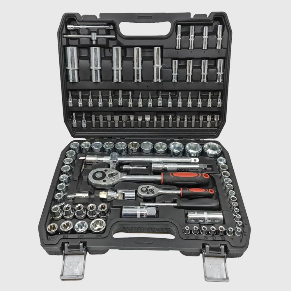 Socket Set 108-Piece Chrome-Vanadium Dual Ratchets