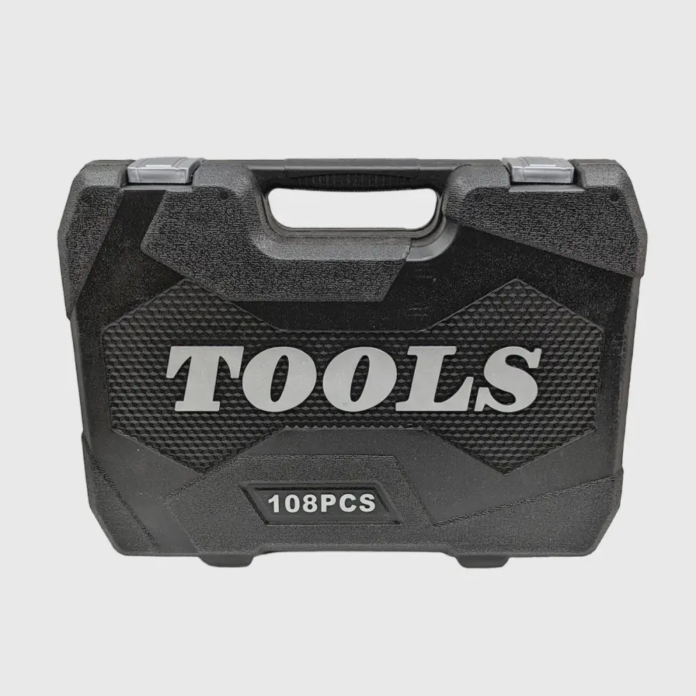 Socket Wrench Set 108-Piece Chrome-Vanadium 1/2 & 1/4 Drives