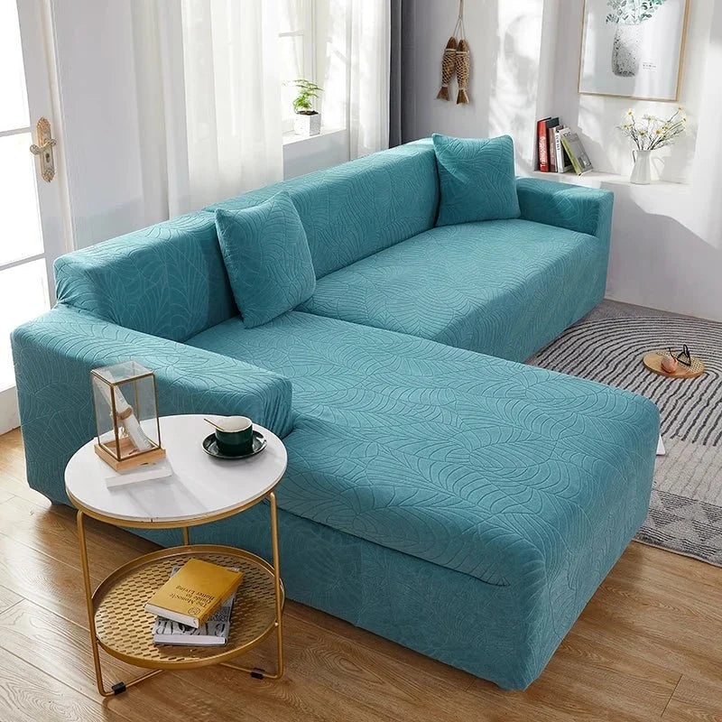 Sofa Cover Polyester L-Shaped Machine Washable Stain & Pet Hair Protection