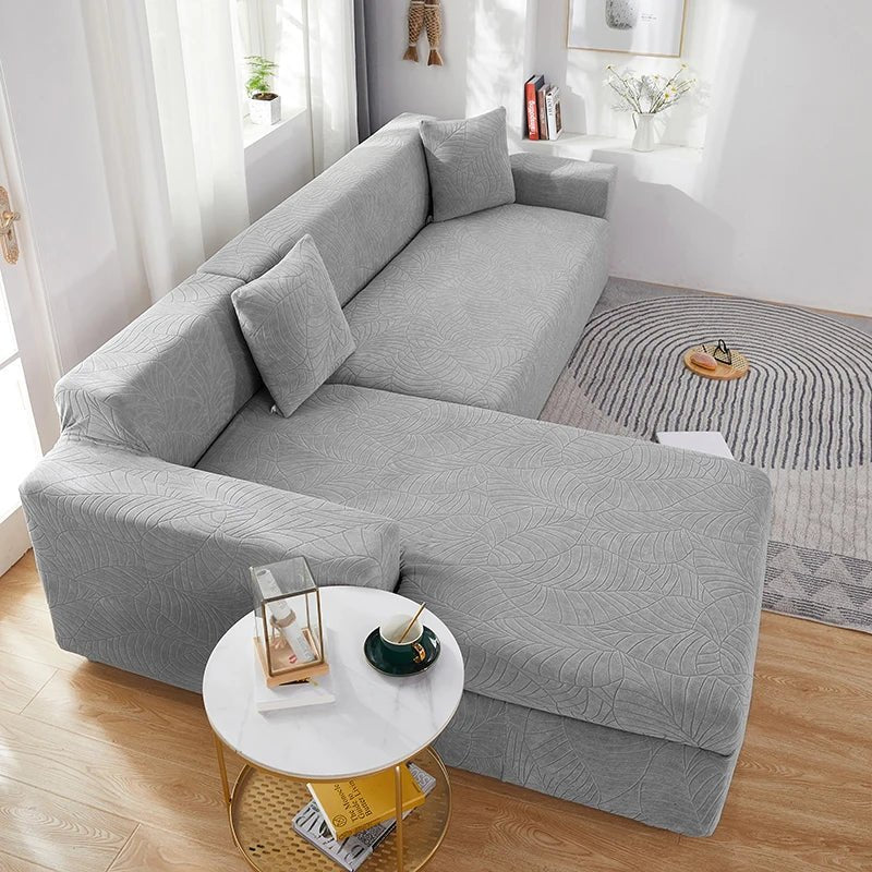 Sofa Cover Polyester L-Shaped Machine Washable Stain & Pet Hair Protection
