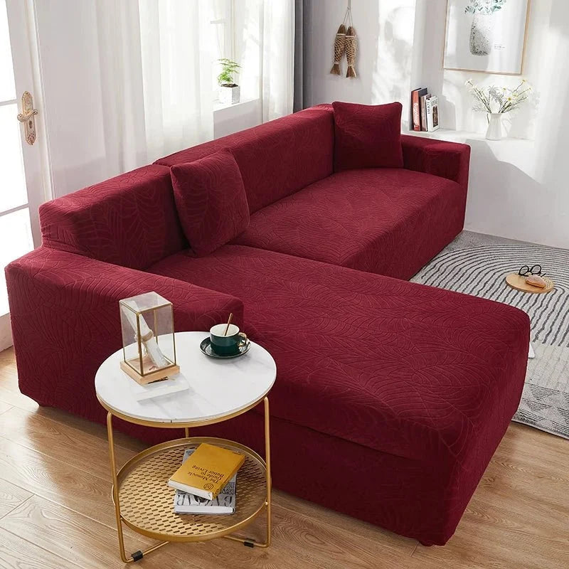 Sofa Cover Polyester L-Shaped Machine Washable Stain & Pet Hair Protection