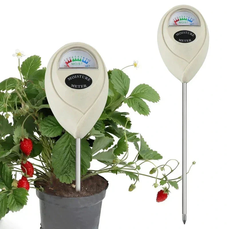 Soil Moisture Meter Battery-Free 10-Step Scale Stainless Steel Probe