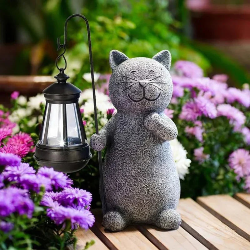 Solar Garden Light Warm White LED Weatherproof Resin