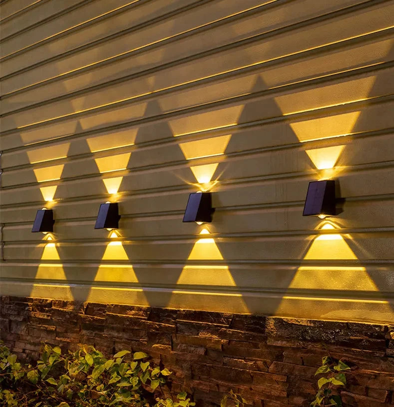 Solar Wall Light Automatic Weatherproof IP65