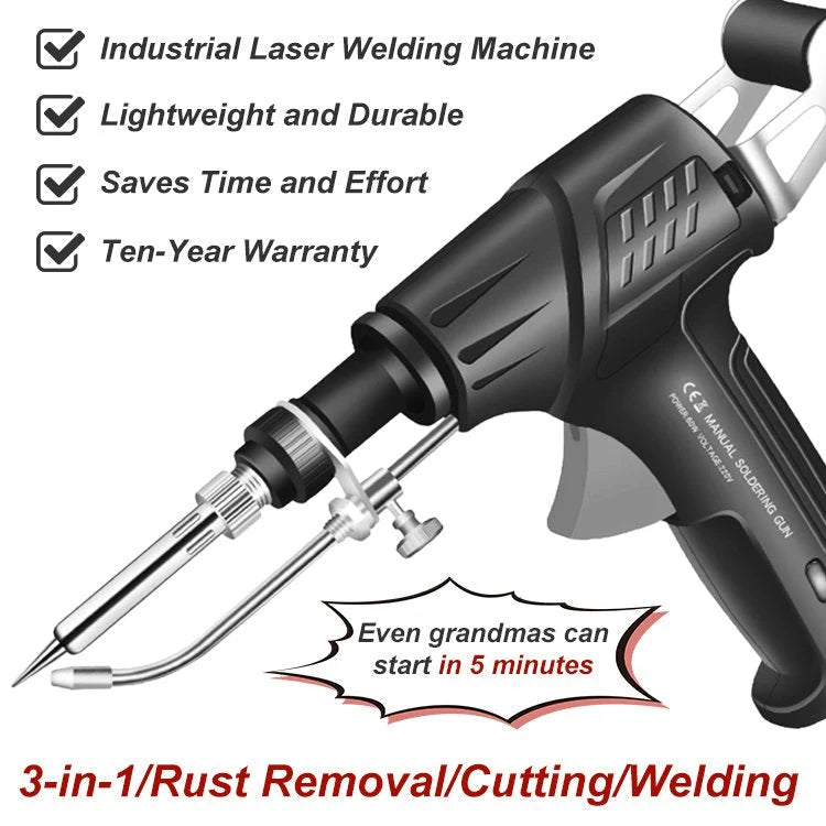 Soldering Gun 20-Second Heat Ceramic Core & Wire Cutter