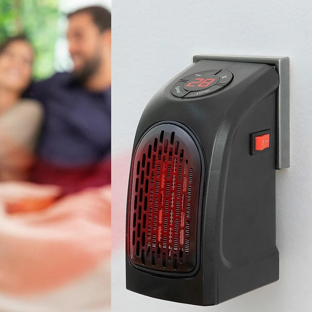 Space Heater Wall-Mounted Ceramic 400W 12-Hour Timer