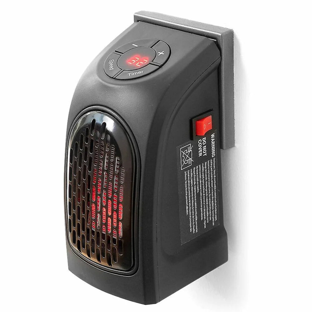 Space Heater Wall-Mounted Ceramic 400W 12-Hour Timer