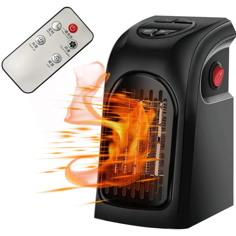 Space Heater Wall-Mounted Ceramic 400W 12-Hour Timer