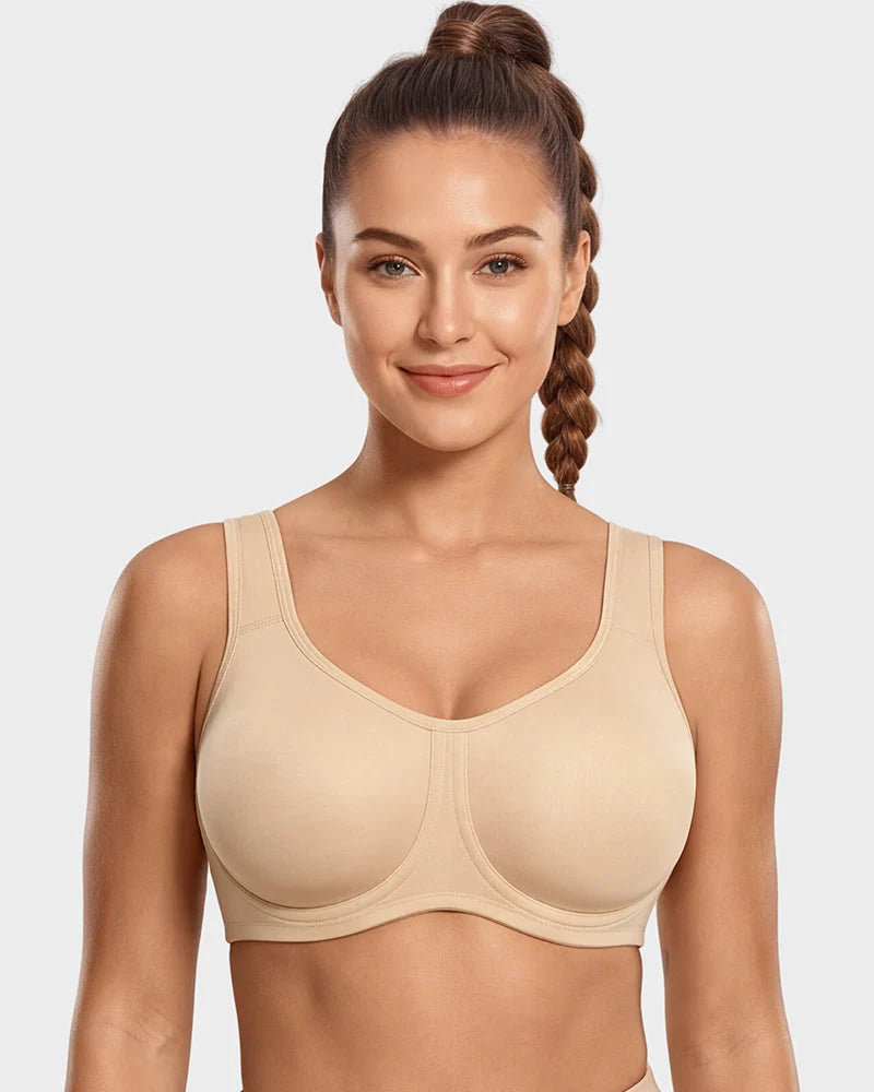 Sports Bra High-Impact Outside-Wire Support Breathable Mesh