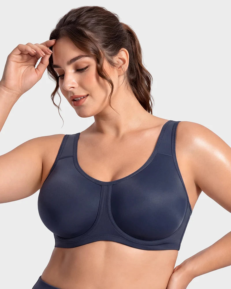 Sports Bra High-Impact Outside-Wire Support Breathable Mesh