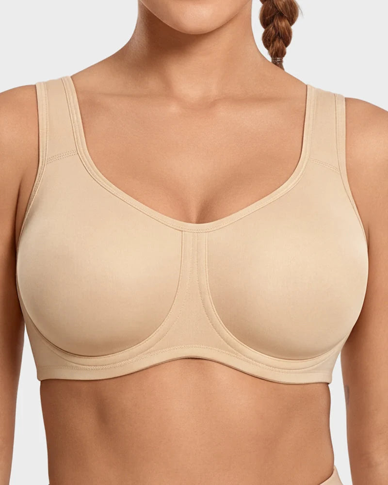 Sports Bra High-Impact Outside-Wire Support Breathable Mesh