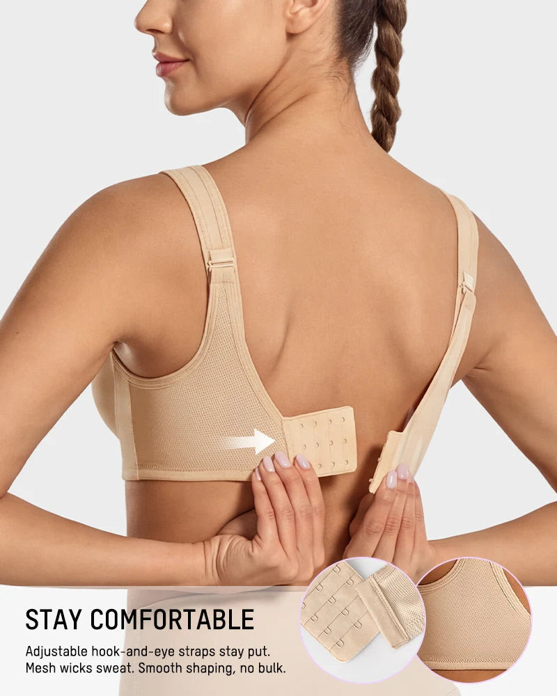 Sports Bra High-Impact Outside-Wire Support Breathable Mesh