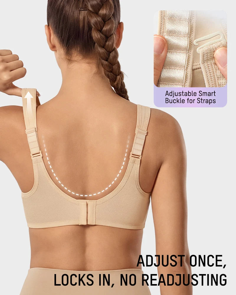 Sports Bra High-Impact Outside-Wire Support Breathable Mesh