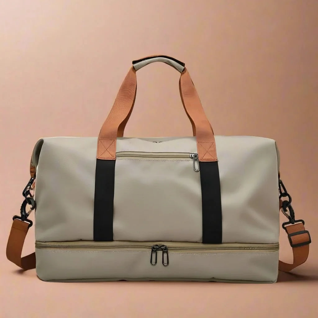 Sports & Travel Bag Waterproof Wet-Dry Shoe Compartment