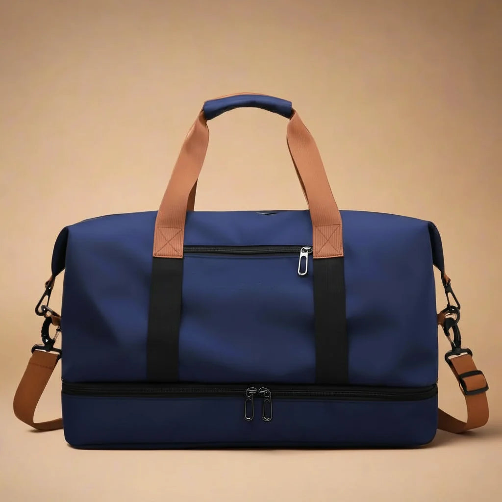 Sports & Travel Bag Waterproof Wet-Dry Shoe Compartment