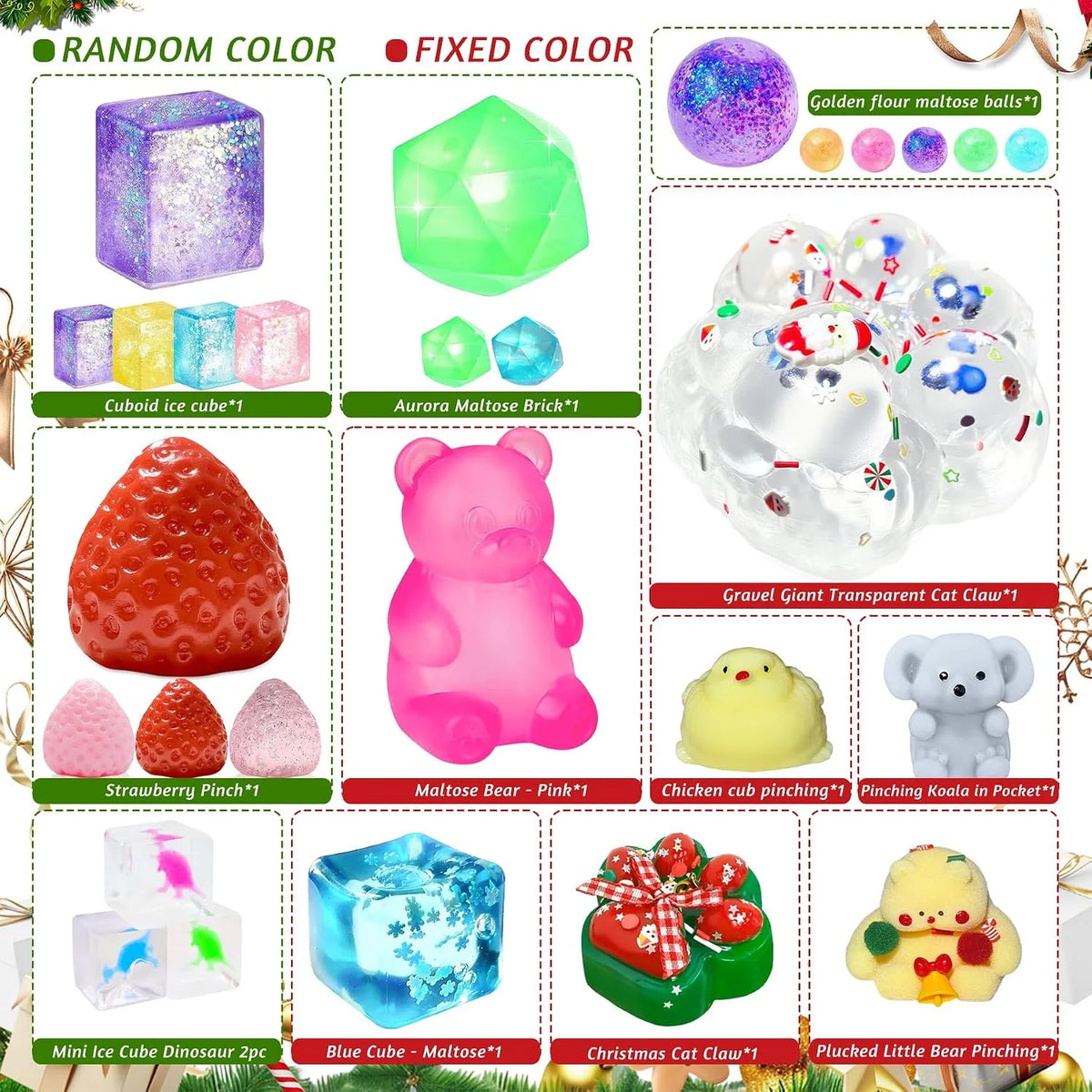 Squishy Toy Advent Calendar 24 Washable Toys