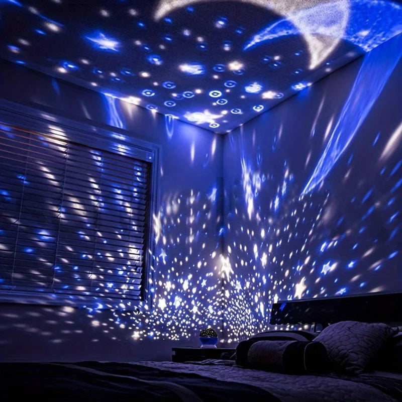 Starry Sky Projector Rotating 12 Color Modes