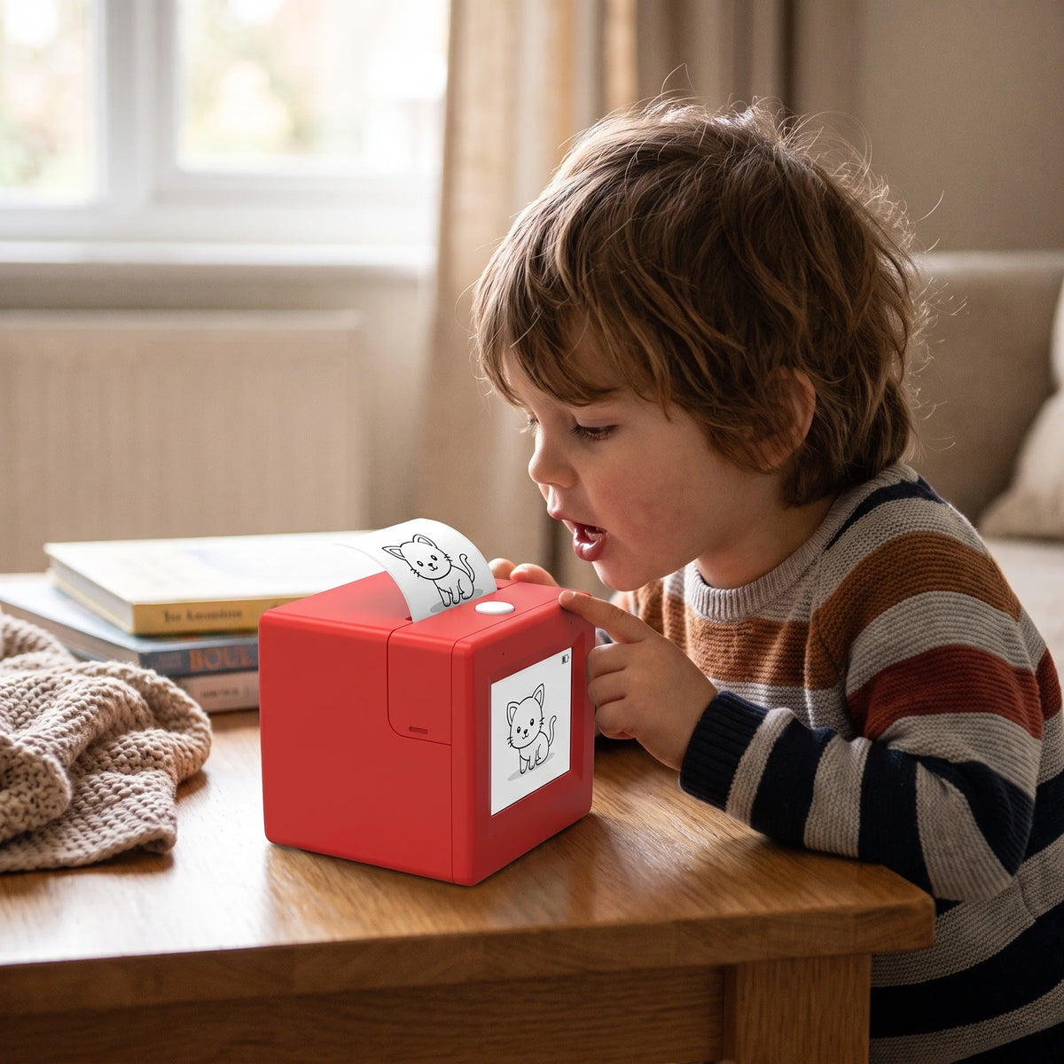 Sticker Printer AI Voice-Activated Inkless Thermal મિini