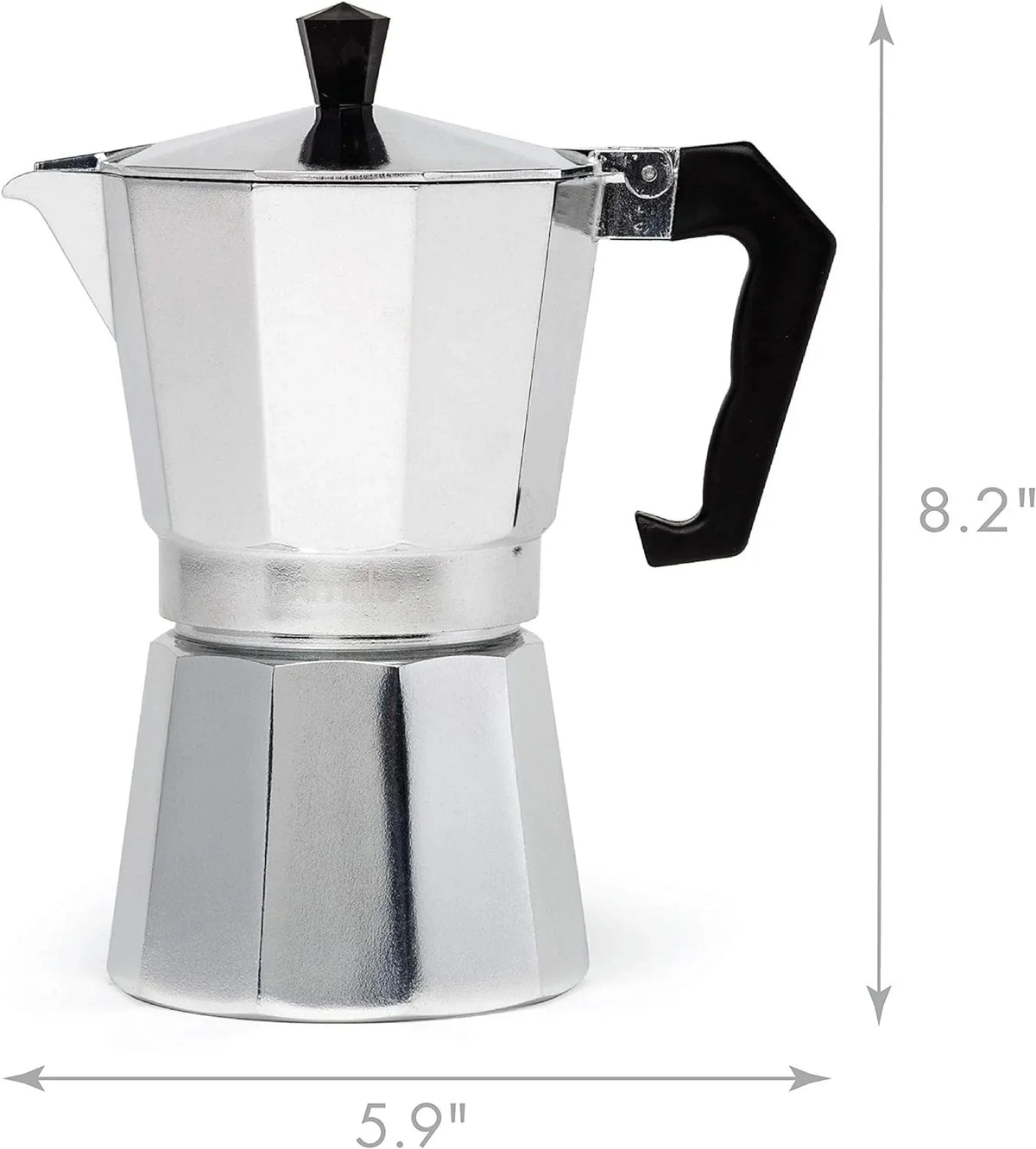 Stovetop Coffee Maker Single-Cup Pressure-Brewed Compact Design