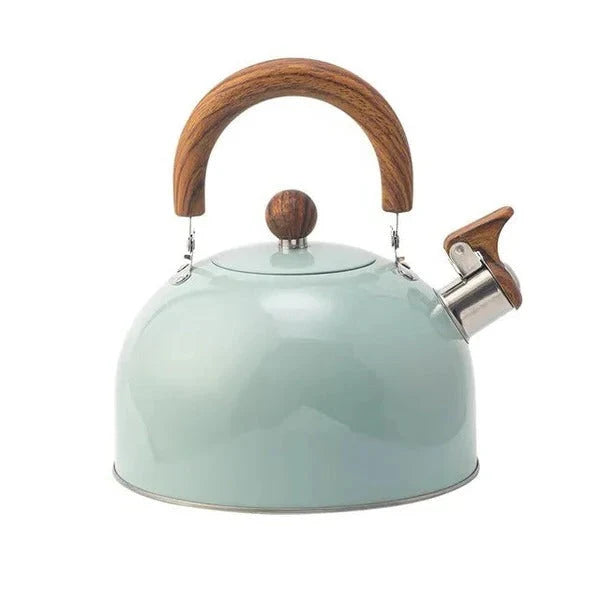 Stovetop Kettle Whistling Alert Insulated Handle Even Heat Base