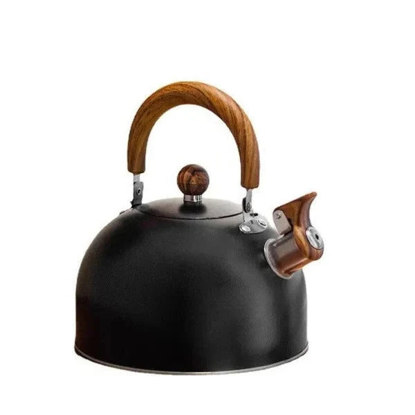 Stovetop Kettle Whistling Alert Insulated Handle Even Heat Base