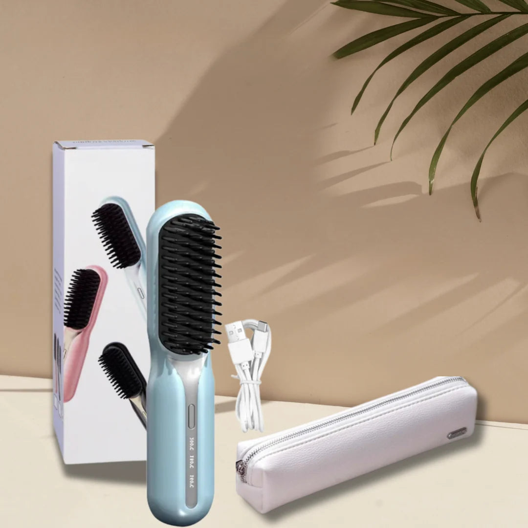 Straightening Brush Cordless & Rechargeable Travel-Friendly