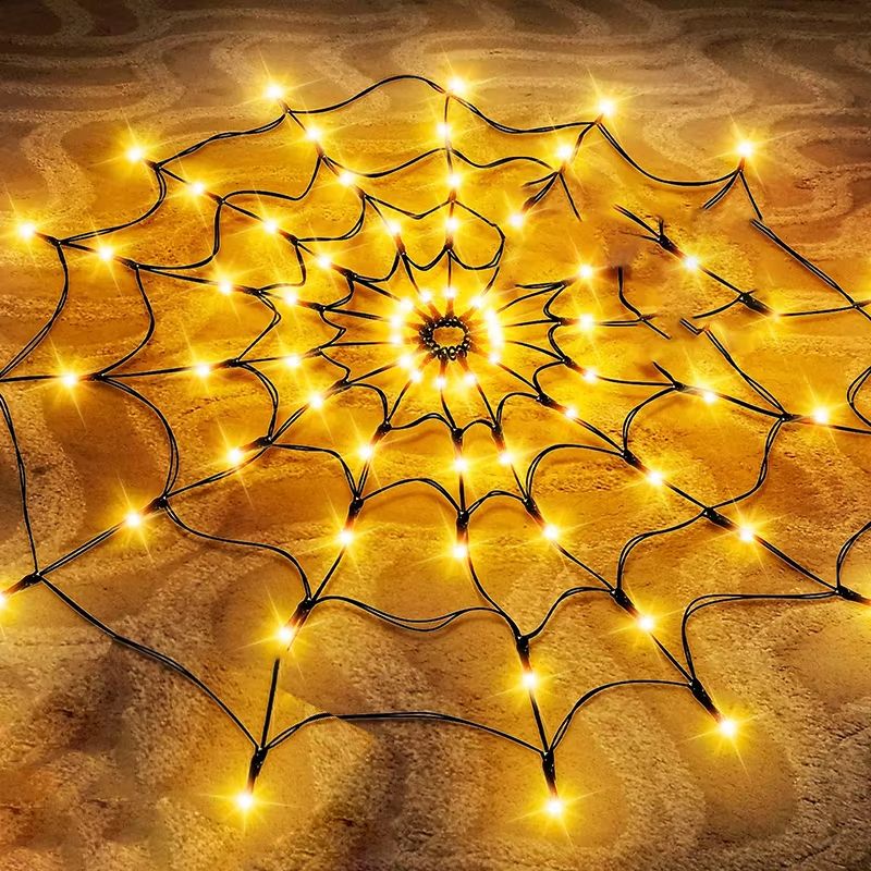 String Lights Spider Web Flexible Net LED