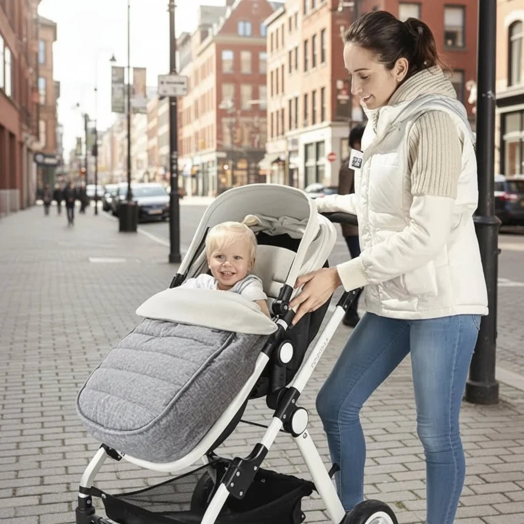 Stroller Footmuff Universal Fit Weather-Resistant Soft Lining