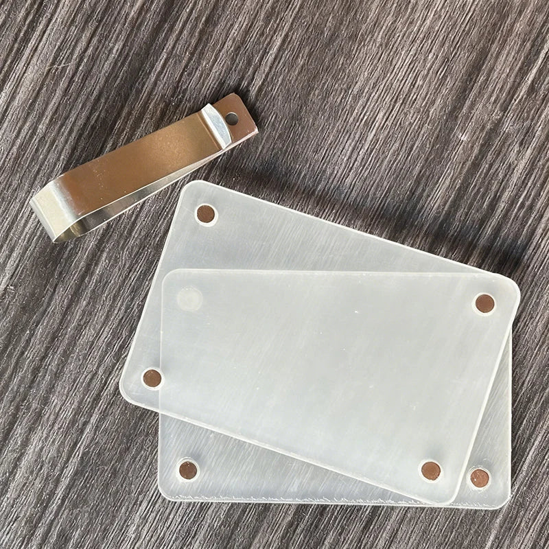 Sun Visor Photo Clip Tool-Free Clip-On Crystal-Clear Acrylic