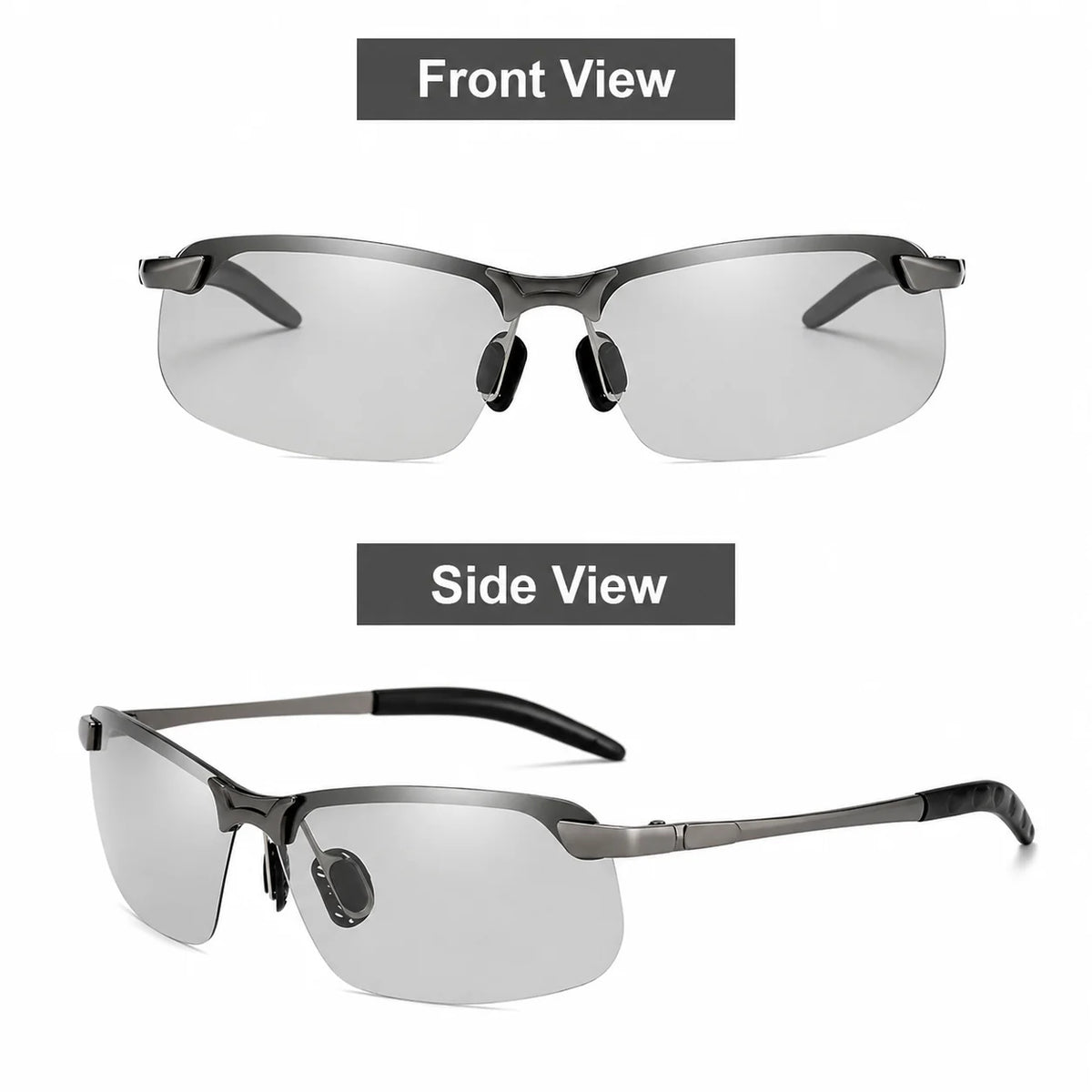 Sunglasses Photochromic & Polarized UV400 Aluminum-Magnesium Frame