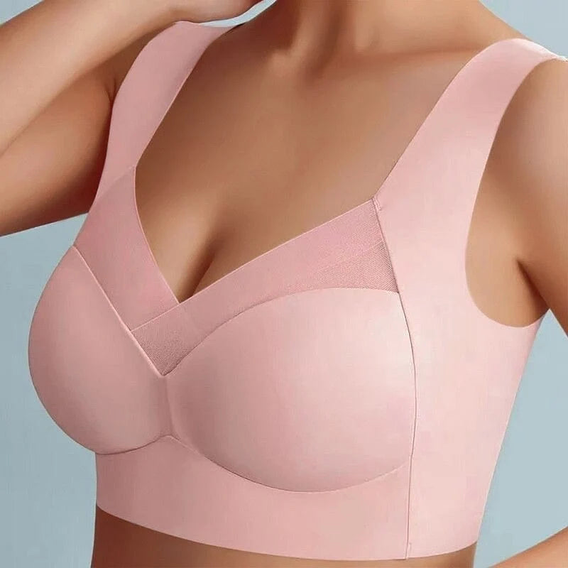 Support Bra Seamless Wire-Free Wide Straps