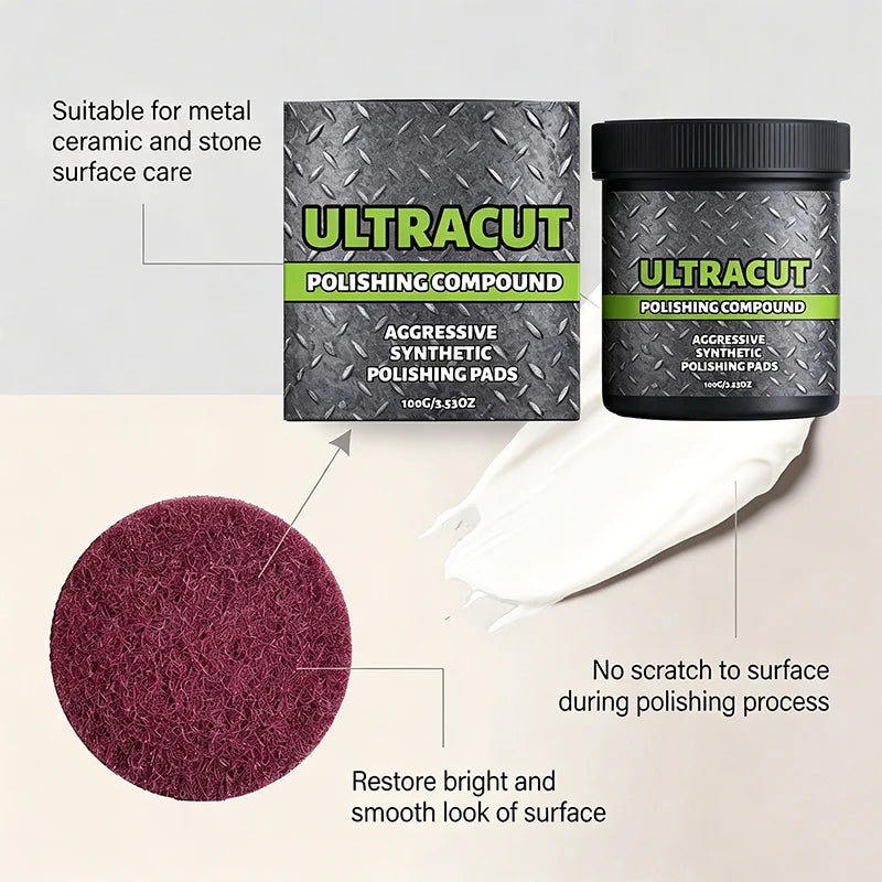 Surface Polish Removes Fine Scratches Includes Polishing Pad