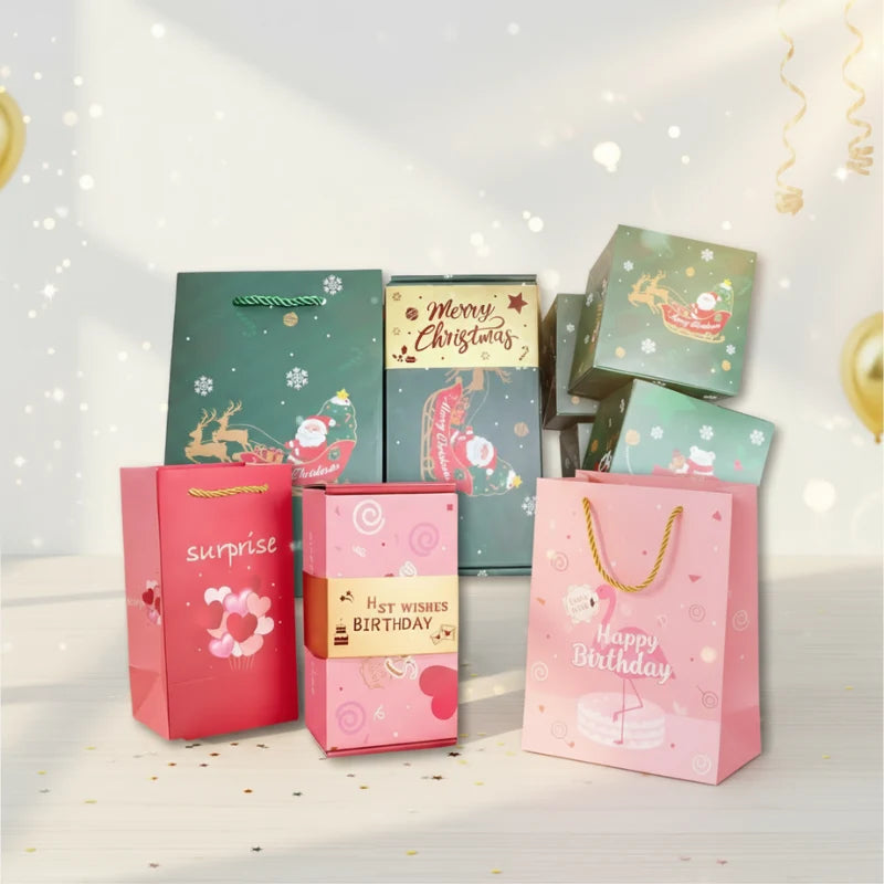 Surprise Gift Box Paper Pop-Up Set of 10