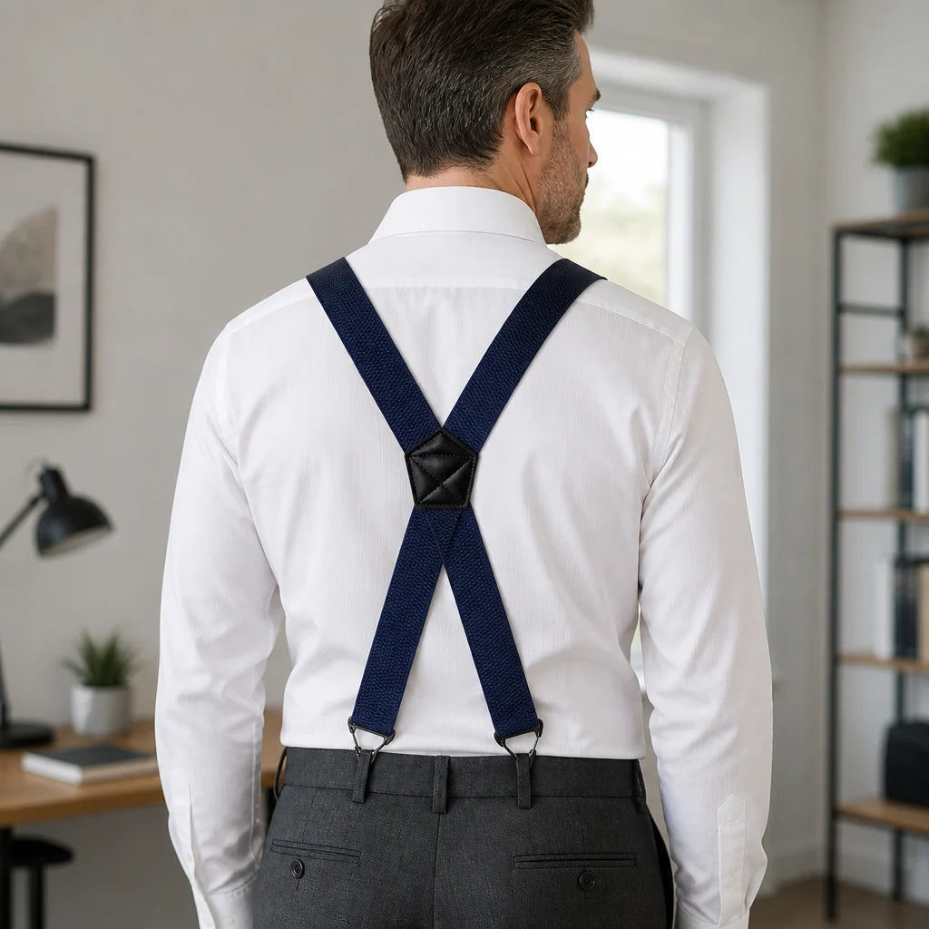 Suspenders Belt Loop Hooks Adjustable Elastic Straps
